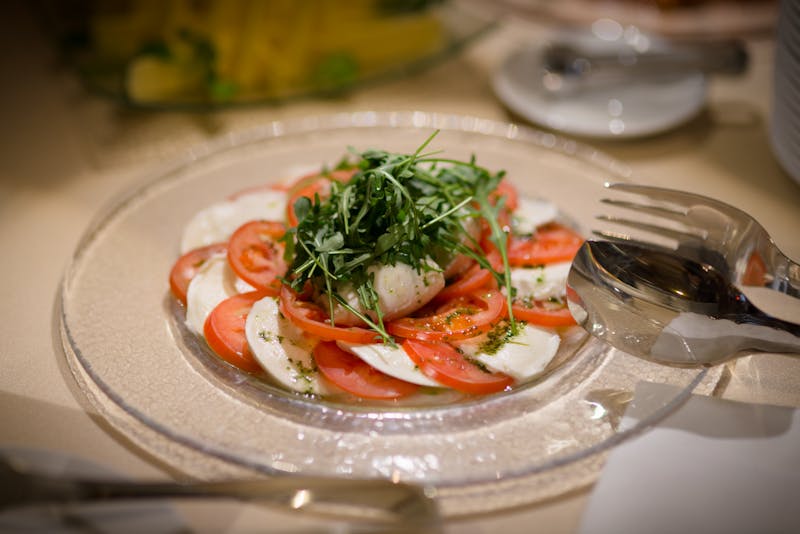 Fresh caprese primo sub with mozzarella tomato and basil
